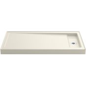Kohler Bellwether 60" x 32" Single Threshold Shower Base with Recessed Center Right Drain Biscuit