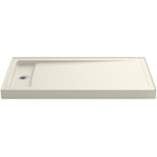 Kohler Bellwether 60" x 32" Single Threshold Shower Base with Recessed Offset Left Drain Biscuit