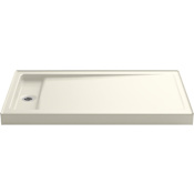Kohler Bellwether 60" x 34" Rectangular Shower Base with Single Threshold and Left Drain Biscuit