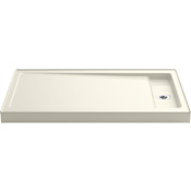 Kohler Bellwether 60" x 34" Rectangular Shower Base with Single Threshold and Right Drain Biscuit