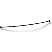 Kohler Expanse 60" - 72" Adjustable Curved Shower Rod with Contemporary Design Matte Black