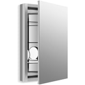 Kohler Verdera 20" x 30" Reversible Mirrored Medicine Cabinet with Plain Mirror and Three Adjustable Shelves and Slow Close Door N/A