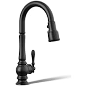 Kohler Artifacts 1.5 GPM Single Hole Pull Down Kitchen Faucet Matte Black