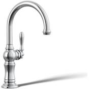 Kohler Artifacts 1.5 GPM Single Hole Kitchen Faucet Polished Chrome