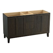 Kohler Poplin 60" Vanity Cabinet Only - Free Standing Installation Type Felt Grey
