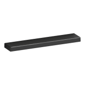 Kohler Jute 3 Inch Center to Center Rectangular Cabinet Pull Black