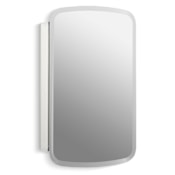 Kohler 20" x 31" Single Door Reversible Hinge Frameless Mirrored Medicine Cabinet Silver Aluminum
