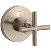 Kohler Purist Single Handle Volume Control Valve Trim - Less Valve Brushed Bronze