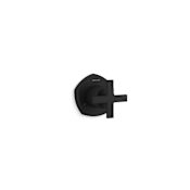 Kohler Occasion Single Handle 3 Function Diverter Valve Trim with Cross Handle - Less Valve Matte Black