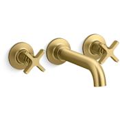 Kohler Castia by Studio McGee Wall Mounted Tub Filler Vibrant Brushed Moderne Brass