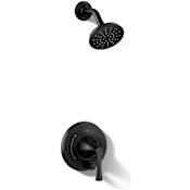Kohler Buckley Shower Only Trim Package with 1.5 GPM Single Function Shower Head Matte Black