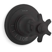 Kohler Artifacts Single Handle Volume Control Valve Trim - Less Valve Matte Black