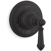 Kohler Artifacts Single Handle Volume Control Valve Trim - Less Valve Matte Black