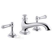 Kohler Artifacts Deck Mounted Roman Tub Filler with Metal Lever Handles Polished Chrome