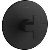 Kohler Composed Thermostatic Valve Trim Only with Single Cross Handle - Less Rough In Matte Black