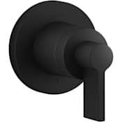 Kohler Components Single Function Volume Control Valve Trim Only with Single Lever Handle - Less Rough In Matte Black