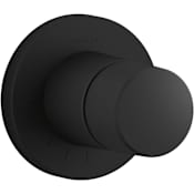 Kohler Components Single Function Volume Control Valve Trim Only with Single Knob Handle- Less Rough In Matte Black