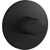 Kohler Components Single Function Thermostatic Valve Trim Only with Single Knob Handle - Less Rough In Matte Black