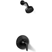 Kohler Tempered Shower Only Trim Package with 1.75 GPM Single Function Shower Head Matte Black