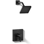 Kohler Parallel Shower Only Trim Package with 2.5 GPM Single Function Shower Head Matte Black