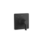 Kohler Venza Pressure Balanced Valve Trim Only with Single Lever Handle - Less Rough In Matte Black