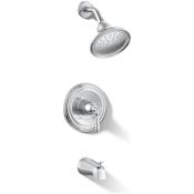 Kohler Devonshire Tub and Shower Trim Package with 1.75 GPM Single Function Shower Head Polished Chrome