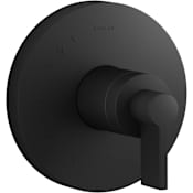 Kohler Components Single Function Pressure Balanced Valve Trim Only with Single Lever Handle - Less Rough In Matte Black