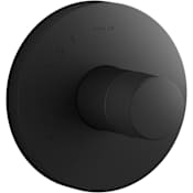 Kohler Components Single Function Pressure Balanced Valve Trim Only with Single Knob Handle - Less Rough In Matte Black