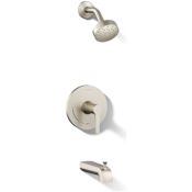 Kohler Pitch Tub and Shower Trim Package with 1.75 GPM Single Function Shower Head Brushed Nickel