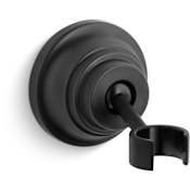 Kohler Classic Adjustable Wall Mounted Hand Shower Holder with 1/2" Connection from Bancroft Collection Brushed Black