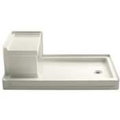 Kohler Tresham 60" x 36" Single Threshold Shower Receptor with Integral Seat and Right Hand Drain Biscuit
