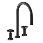 Kohler Billet Touchless 1.5 GPM Widespread Pull Down Kitchen Faucet Matte Black