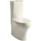 Kohler 1.0 or 1.6 GPF Persuade Circ Two-Piece Elongated Toilet with 12" Rough In, Dual Flush Technology less Seat from the Persuade Collection Almond