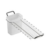 Kohler Riverby Utility Basin Rack with Plastic Soaking Cup Stainless Steel