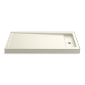 Kohler Bellwether 60" x 34" Single Threshold Shower Base with Recessed Right Drain Biscuit