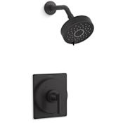 Kohler Castia by Studio McGee Shower Only Trim Package with 2.5 GPM Multi Function Shower Head with MasterClean Sprayface Matte Black