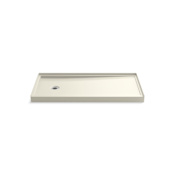 Kohler Rely 60" x 30" Rectangular Shower Base with Single Threshold and Left Drain Biscuit