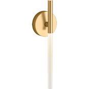 Kohler Lighting Components 18" Tall LED Bathroom Sconce Brushed Moderne Brass
