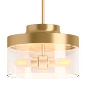 Kohler Lighting Purist 2 Light 13" Wide Pendant Brushed Moderne Brass