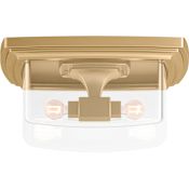 Kohler Lighting Riff 2 Light 14" Wide Flush Mount Bowl Ceiling Fixture Brushed Moderne Brass