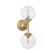 Kohler Lighting Bellera 2 Light 18" Tall Bathroom Sconce Brushed Moderne Brass