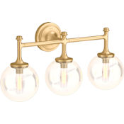 Kohler Lighting Bellera 3 Light 22" Wide Vanity Light Brushed Moderne Brass