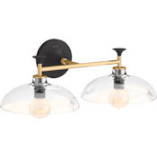 Kohler Lighting Tone 2 Light 21" Wide Vanity Light Black / Brass