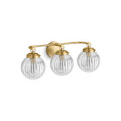 Kohler Lighting Embra by Studio McGee 3 Light 25" Wide Vanity Light Brushed Moderne Brass