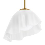 Kohler Lighting Landshapes 15" Wide LED Abstract Pendant Brushed Moderne Brass