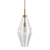 Kohler Lighting Simplice 10" Wide Diamond Pendant Brushed Moderne Brass