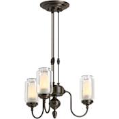 Kohler Lighting Artifacts 19" Wide 3 Light Chandelier Oil Rubbed Bronze