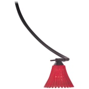 Kovacs 3-1/4" Wide Pressed Glass Shade in Red for the Series 1 GK LIGHTRAIL® Series Red