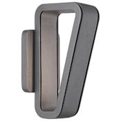 Kovacs Pediment 11" Tall LED Outdoor Wall Sconce with White Glass Panel Soldered Silver