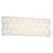 Kovacs Missing Link 15" Wide LED Bath Bar with Aquarium Glass Shade Polished Nickel